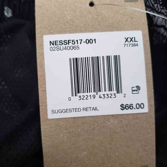 NEW Nike Swim Trunks Sneakers Pattern Black White NESSF517-001 Men's Size XXL - Picture 4 of 4